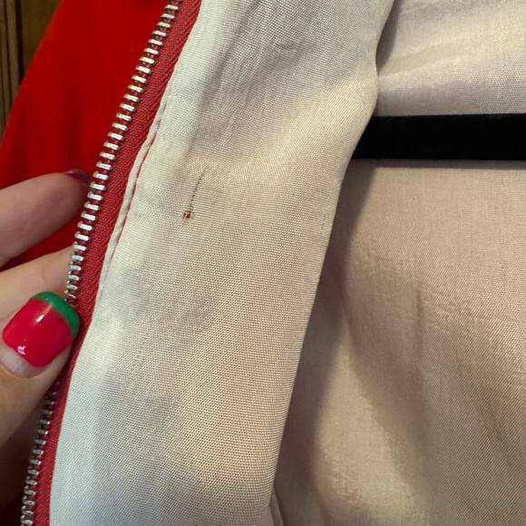 Vintage Sears Hooded‎ Red Gingham Dress Jacket Coat 6 44.5” to 47” Girls Kids - Picture 6 of 12